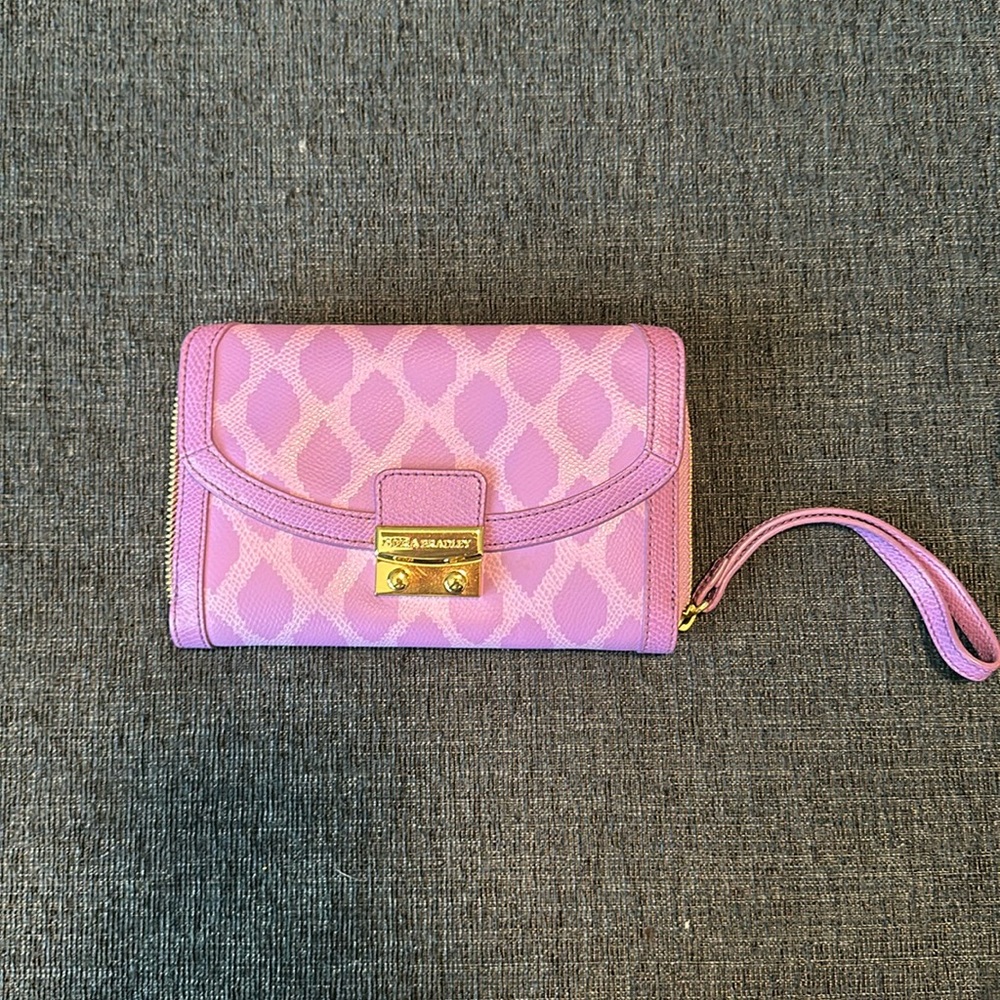 Vera Bradley Women’s Lavender Purple Leather Wallet Wristlet